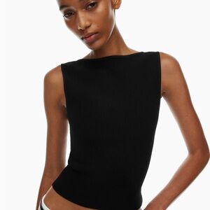 Aritzia Babaton Sculpt Knit Leading Top - Black - XS - NWOT